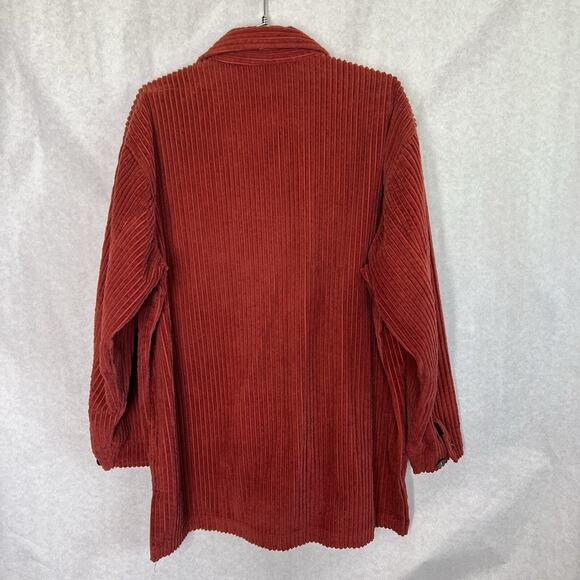 Vintage Eddie Bauer oversize Baggy Chorduroy shirt jacket large - Picture 4 of 11